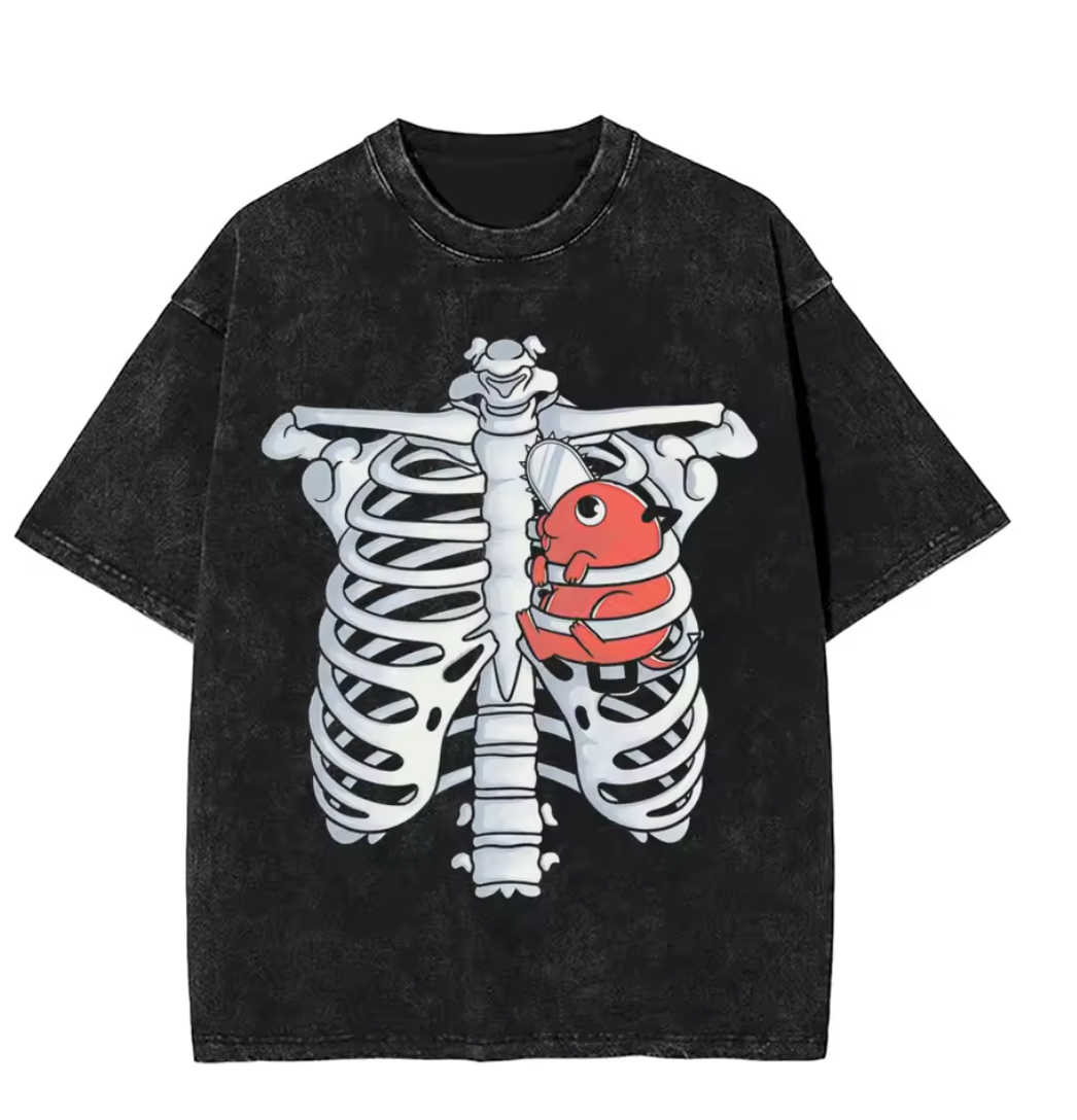 Pochita’s Heartbeat – Oversized T-Shirt